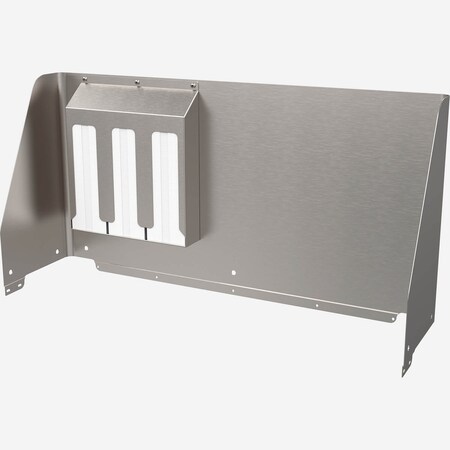 Acorn Controls Deluxe Plus Portable Sink Accessory, Splash Guard, Wrap Around, 3-Bay Paper Holder PS1200-SG2